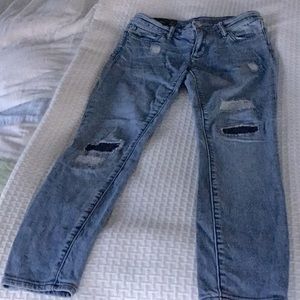Women’s AX jeans distressed